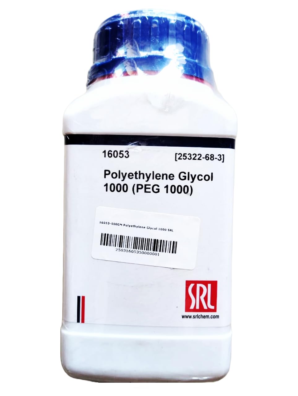 SRL Polyethylene Glycol 1000 (PEG 1000), 500gm, CAS : 25322-68-3, Storage: Room Temperature, Shelf Life: 5 Years, for laboratory and industrial use-image-33