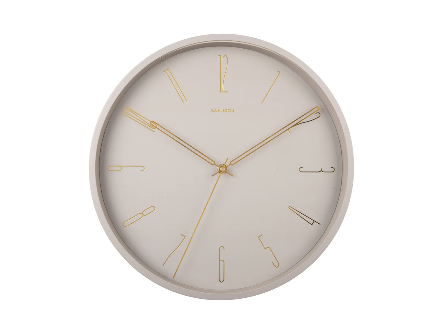 KarlssonBelle Numbers Wall Clock 35cm - Warm grey