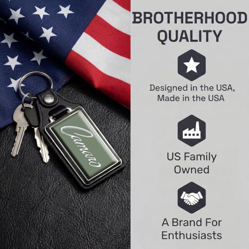 Image of Brotherhood Car Key Chain for Camaro - Classic Models Keychain for Men and