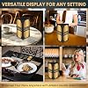 20 Pack 4 6 Table Tent Menu Covers, Leatherette PU Leather 3-Side Triangle Picture Frames with Angled Corners, Triangle Menu Holders for Restaurant Coffee Cafe Bar Drink Dessert