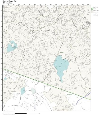 Map Of Bethel Park Pa Zip Code Wall Map Of Bethel Park, Pa Zip Code Map Not Laminated:  Amazon.com: Office Products