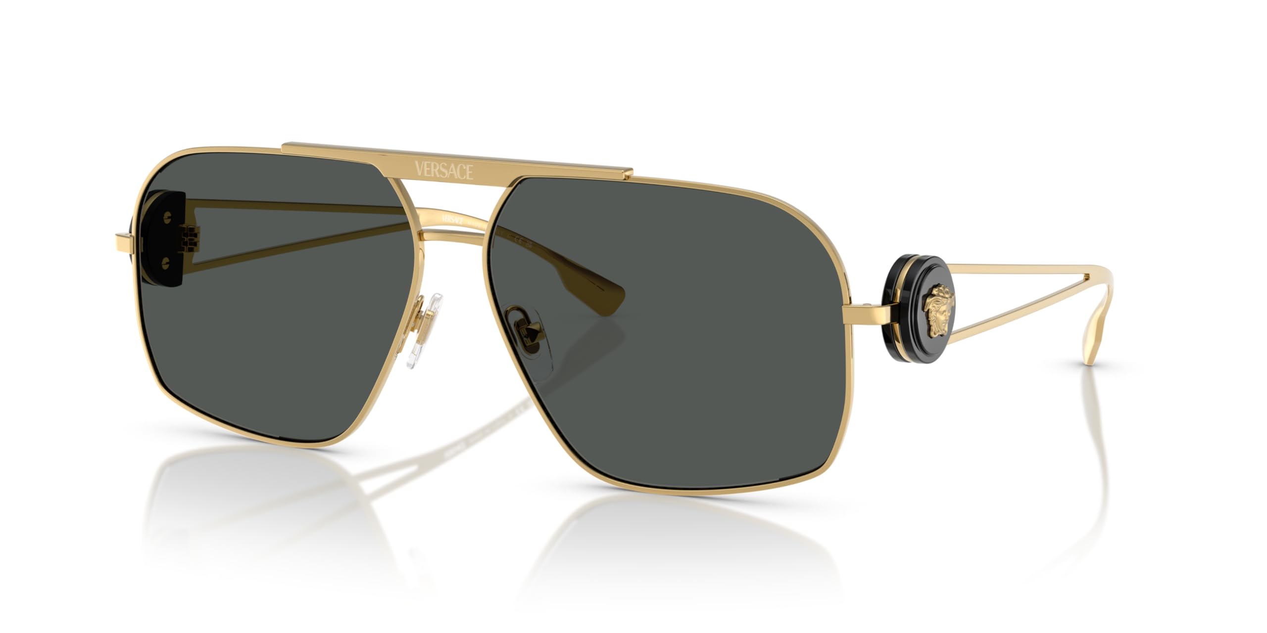 Versace Man Sunglass VE2269 -  Frame color: Gold, Lens color: Dark Grey
