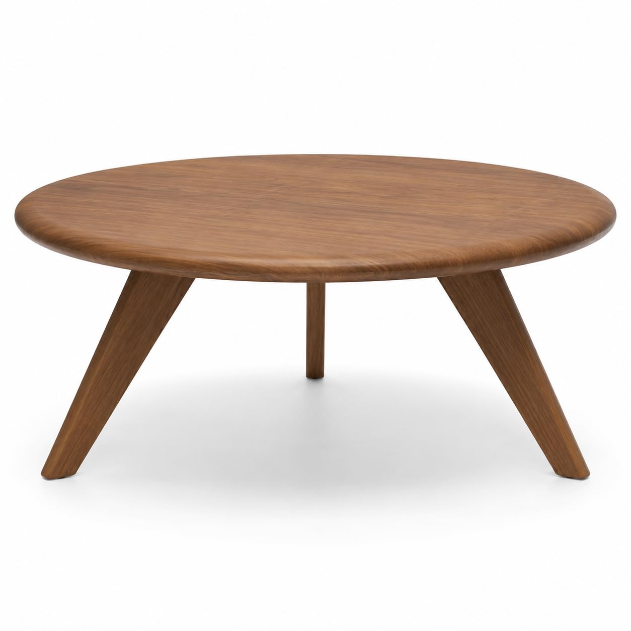 JBN FURNITURE Wooden Coffee Table for Living Room | Modern Center Tea Table | Solid Wood & Nesting Sofa Table for Home & Office (netural Finish, Round)