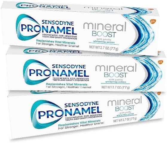 Pronamel Mineral Boost Toothpaste for Sensitive Teeth with Gentle Whitening Action, 2.7 Ounce (Pack of 3)