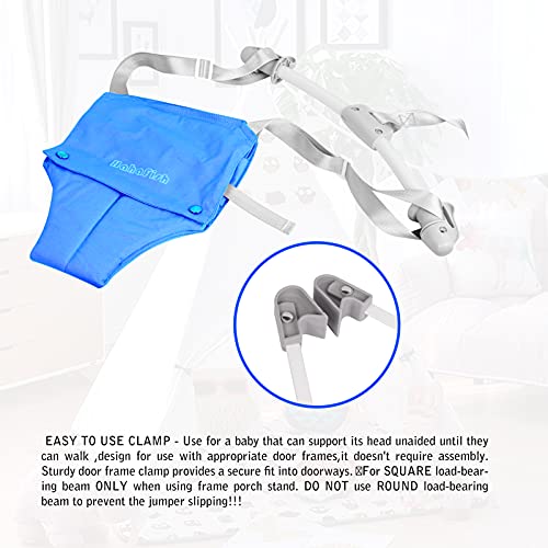 Baby Door Jumpers And Bouncers Exerciser Set With Door Clamp Adjustable Strap,Door Jumper Swing Bumper Jumper Exerciser Set For Toddler Infant 6-24 Months(Blue) #TOP2