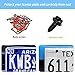 Universal License Plate Screws for Fastening License Plates, Nylon Screw Inserts, Frames and Covers on Cars and Trucks (Black)