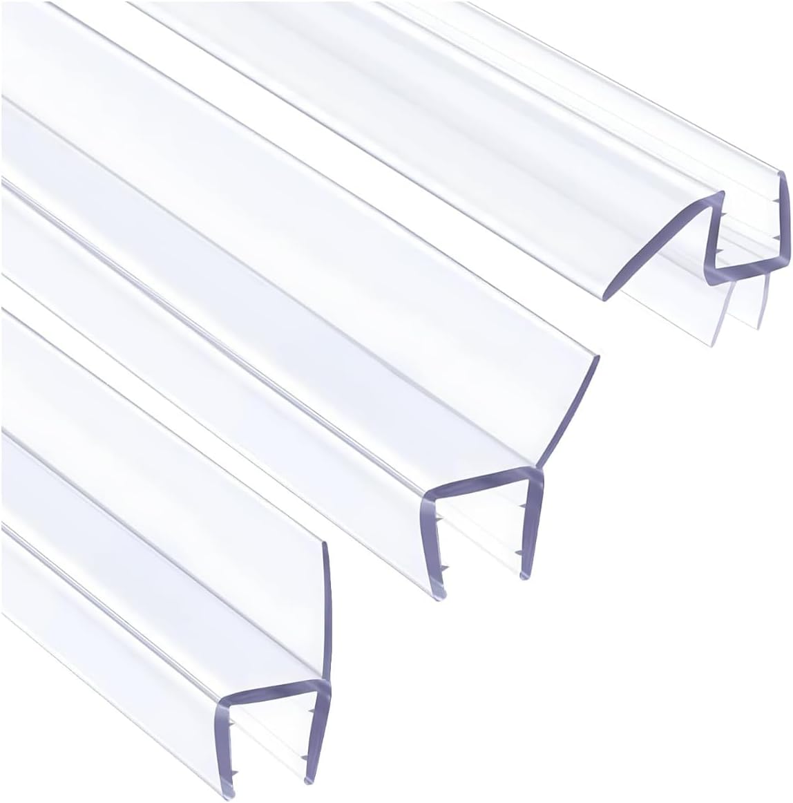 Shower Door Bottom Seal Strip,Ultra Clear Polycarbonate Shower Door Sweep for 1/2" x 36”(12mm) Single Pack