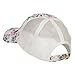 Floral Print Mesh Trucker Cap - White OSFM