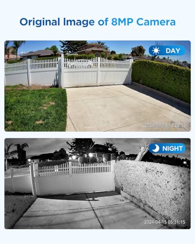 Image of 4COVR 4K PoE Security Camera System, 8X 8MP IK10 Vandal-Proof IP67 Dome PoE IP Camera, 8CH NVR 2TB HDD, AI Human Vehicle Detection & IR Night Vision, 24 /7 Home Outdoor Recording, LY54AB8M0808