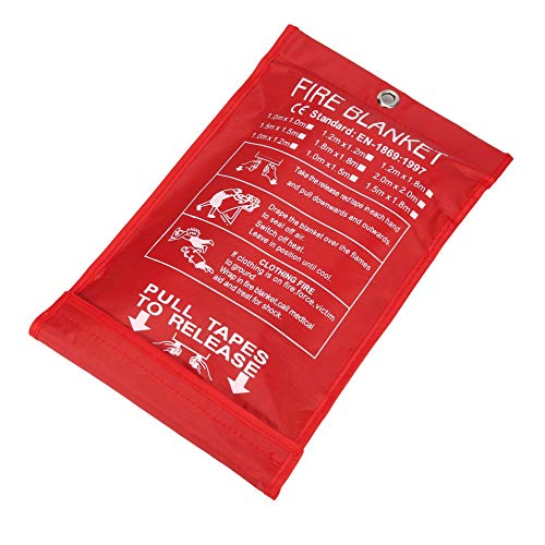 Fire Blanket Kitchen, Fire Blanket Fire Suppression Blanket, Fire Blanket Emergency, Emergency Survival Safety Cover for Kitchen, Fiberglass Blanket 39x39 inches, by C Crystal Lemon