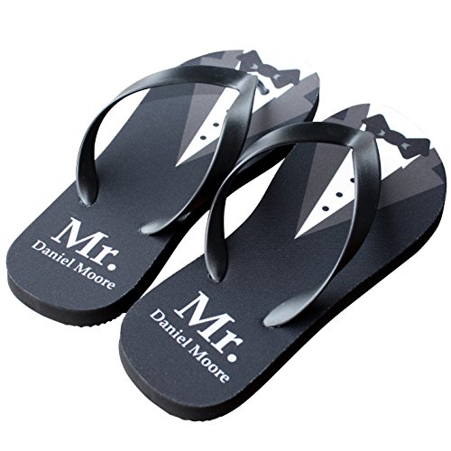 MR. Name Groom Flip Flops Personalize Yours!2