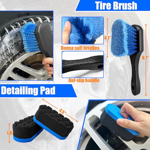 HOLANHING Car Wheel Brush Drill Kit