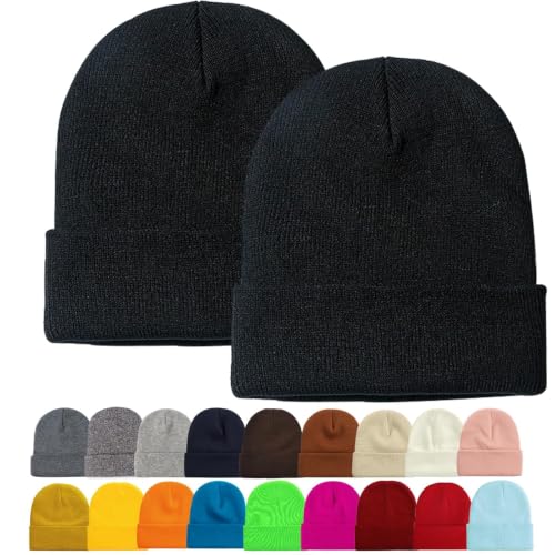 Image of ZOORON Beanie for Men Women Slouchy Winter Beanie Hats Cuffed Skull Caps