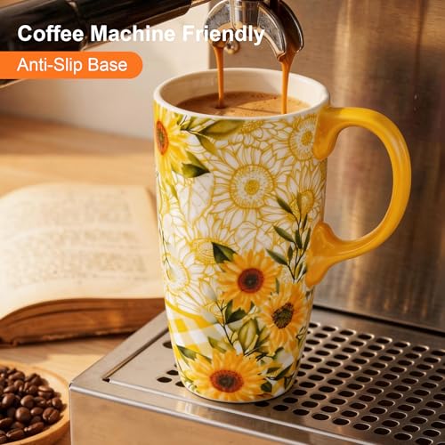 Taza de Cerámica con Tapa y Asa 17oz miniatura 6