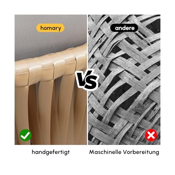 Homary Rattan Tagesbett Grau