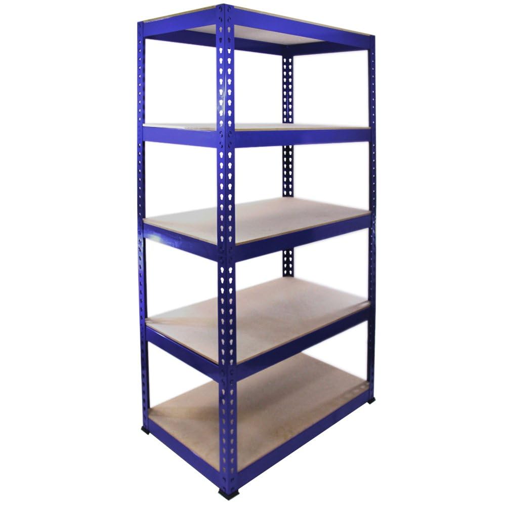 1 Racking Bay 90Cm Garage Shelves Storage Warehouse Shelving Unit Steel 5 Tier 5060225630258