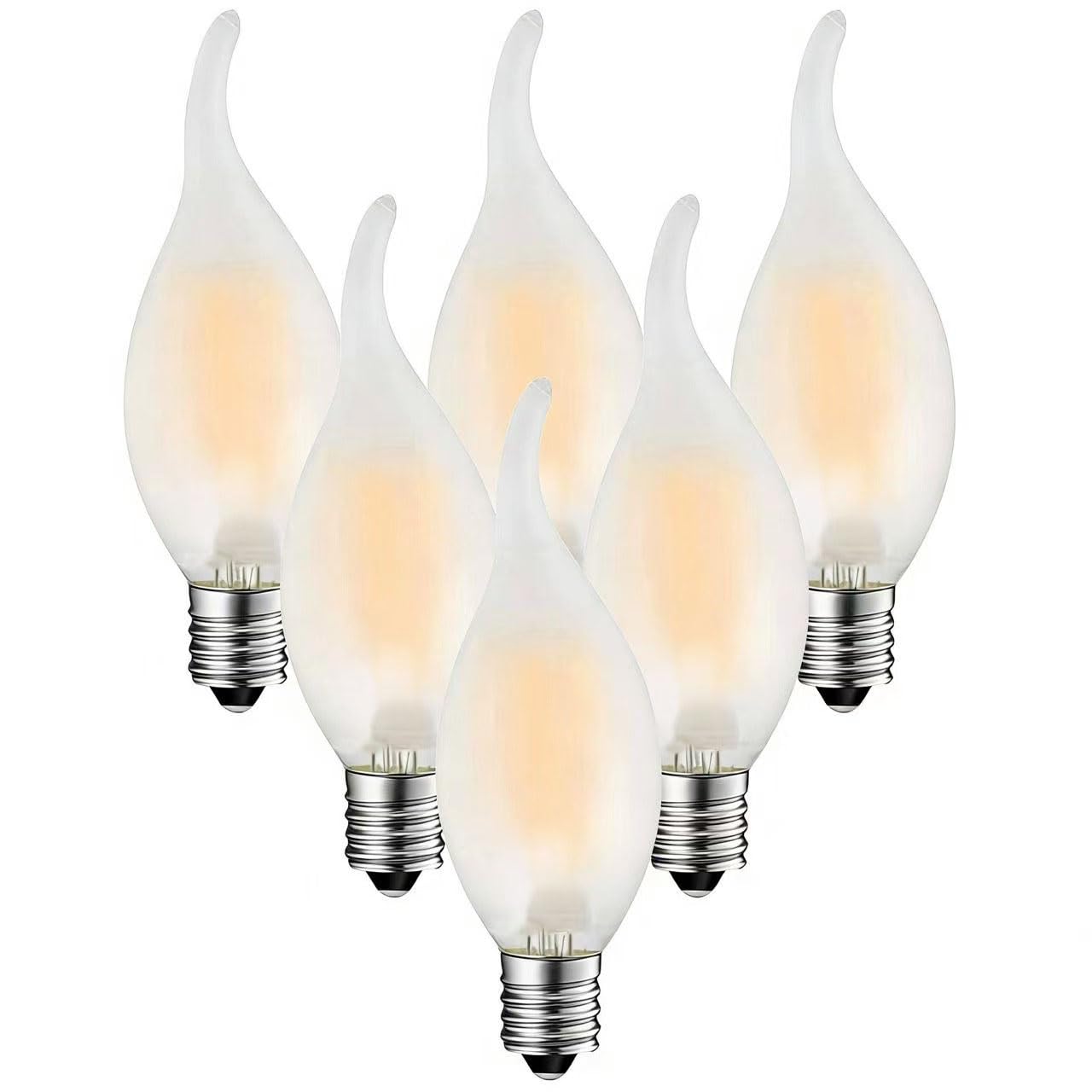 Amazon | ZYYRSS シャンデリア電球 LED 6W E17 ローソク型 60W形相当