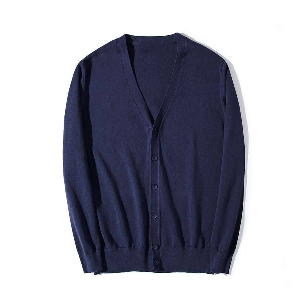 Zadaos Hombre Color Sólido Suéter De Punto Otoño Invierno Algodón Cárdigan Casual Botones Cárdigans