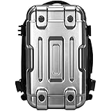 [KryZaro] 黒、防水ハードシェルバイク用バックパック（ノートパソコンが入る）、大容量、旅行、キャンプ、乗馬用具の保管に最適、ハロウィンギフト、サイクリング愛好家、旅行、キャンプ、プレゼントとして最適 50*28*25cm