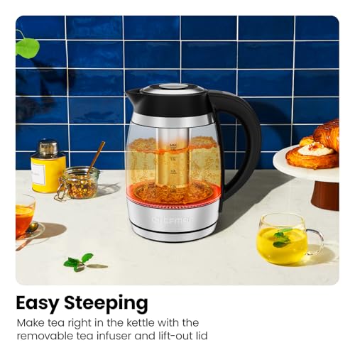 CHEFMAN Custom-Temp 1.8L Electric Kettle – Stainless Steel - image 5