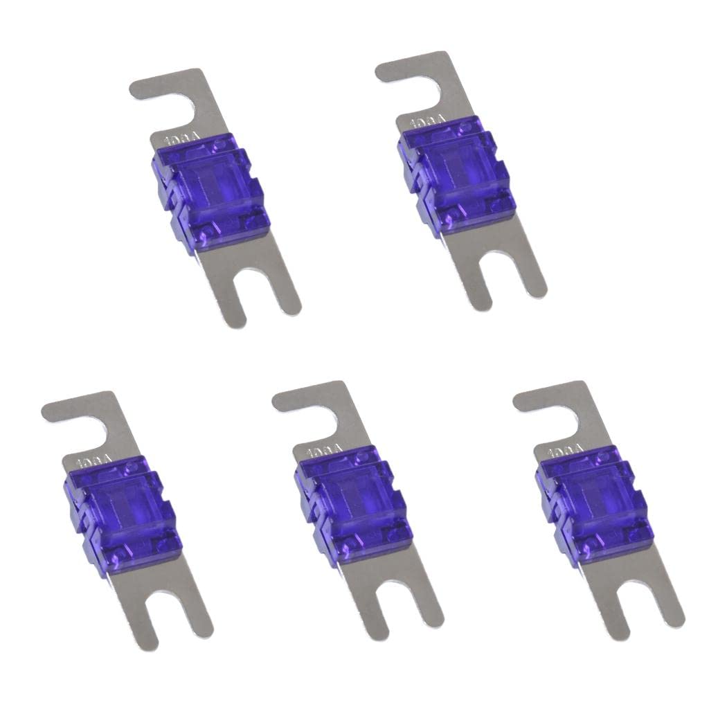 UJEAVETTE 5 Pieces Mini ANL Bolt Fork Fuse Kit Car Audio Circuit Breaker 100A-picture-27