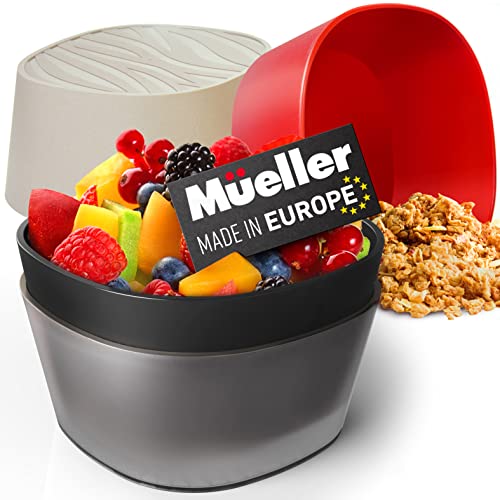 Bols à mélanger plastique Mueller : la solution pour micro-ondes et lave-vaisselle - 2