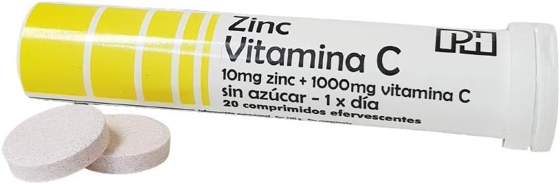 ZINC + VITAMIN C PH effervescent tablets with ORANGE flavour