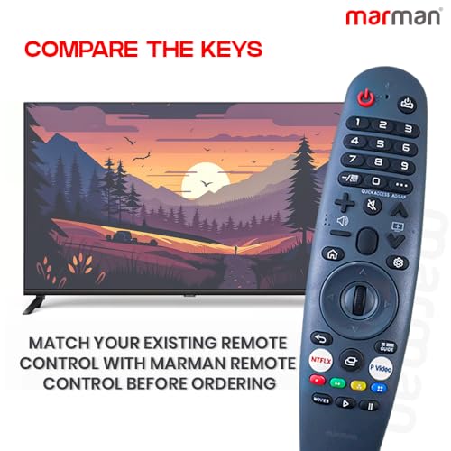 Image of marman Compatible with Compaq Web OS Tv Remote Control Original Suitable for HUEQ A Series 32 43 50 55 Inch Ultra HD LED 4K Televison Without Voice Command and Google Assistant - No Pairing Required