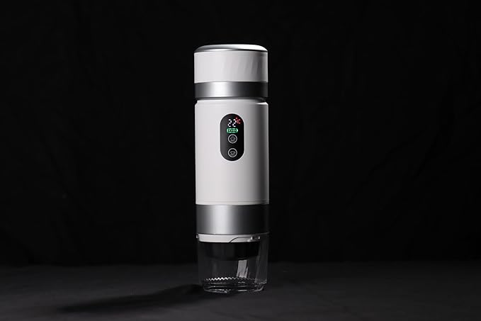 Cafetera Portátil con Pantalla Digital y 20 BAR - Para Café Molido y Cápsulas miniatura 2