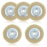 RAC814 Replacement Wire Brush for Ryobi Patio Cleaner, Block Paving Wire Brush Wheel for RY18PCA-0 & OPC1800, Joint Cleaning Metal Brush 115mm