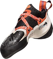 La Sportiva Solution Woman White/Lily Orange: Calzado de escalada femenino Suave, preciso, revolucionario y se adapta como un guante. Sistema de cordones rápido y preciso Máximo rendimiento para ganchos de talón y puntera. Talonera moldeada en 3-D en caucho ultra grip para un enganche seguro del...