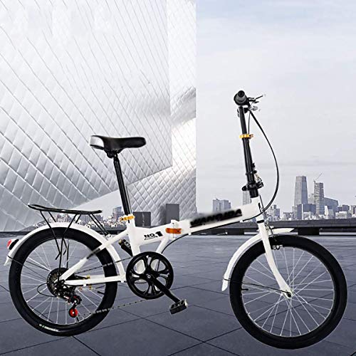 Vouwfiets, Heren Dames Opvouwbare Fiets + Stad Opvouwbare Mini Compacte Fiets Urban Commuter Adult, Opvouwbare Stads… - Afbeelding 3