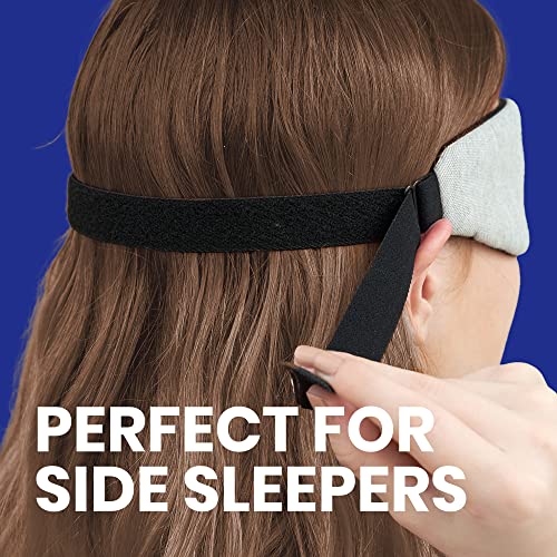 Manta Slim Mask - 100% Blackout Ultra-Lightweight Eye Mask - Slim Comfort Design - Zero Eye Pressure - Infinitely Adjustable Eye Cups - Perfect Sleeping Mask For Side Sleepers And Light Sleepers #TOP2