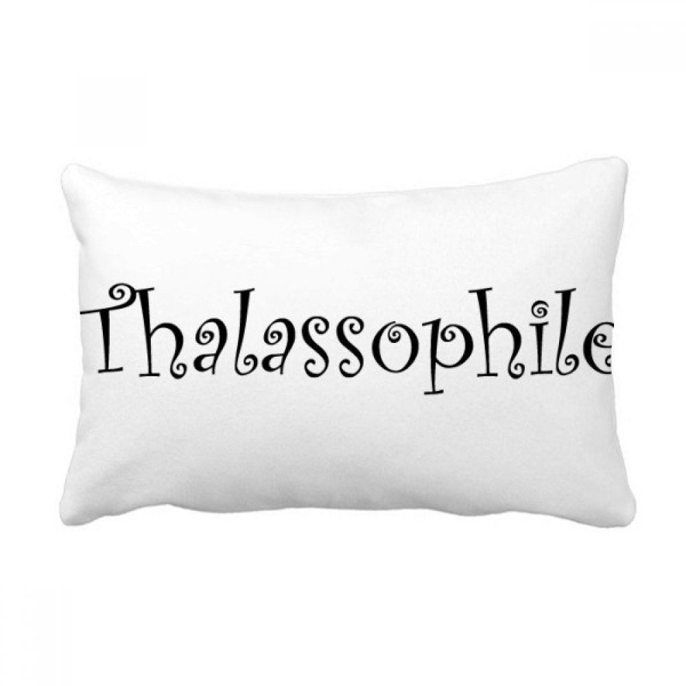 Oreiller lombaire thalassophile multicolore taie avec insert rectangulaire 16x24