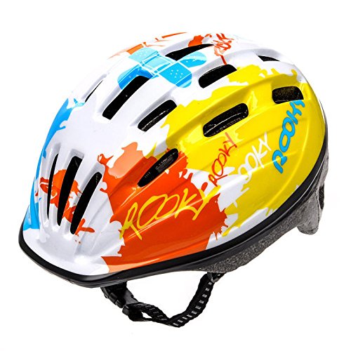 meteor Casco Bicicleta Bebe Helmet Bici Ciclismo para Niño - Cascos para Infantil - Bici Casco para Patinete Ciclismo Montaña BMX Carretera Skate Patines monopatines HB6-2 (S(48-52cm), Blanco)