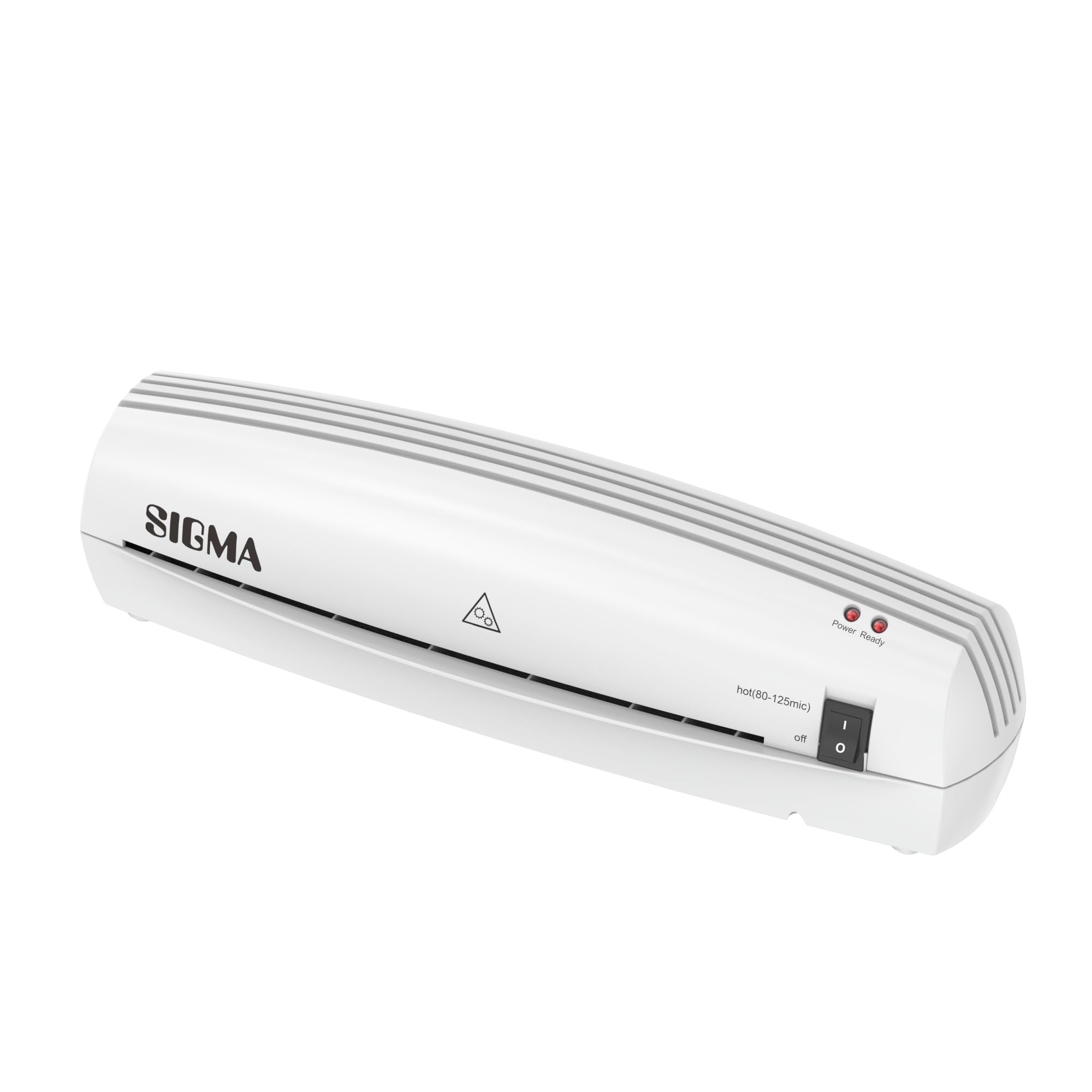 SIGMA Plastificatrice EL143 Starter Kit, plastica, per fogli DIN A4/A5/A6, plastificazione a caldo, con taglierina, bianca