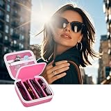 Grapsa Sunglasses Case Hard Case (tylko torba), Rosa, L