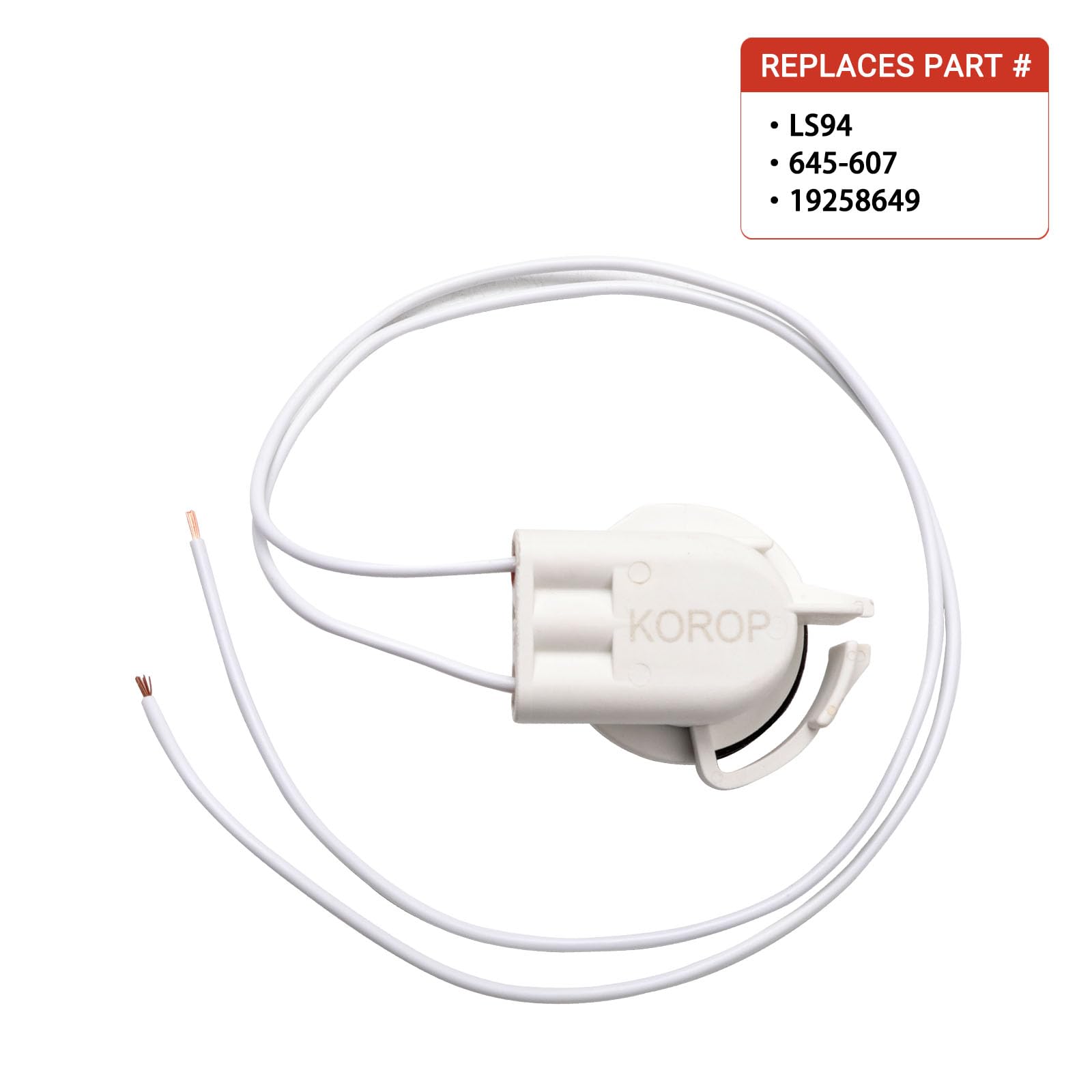 Light Socket Wire Harness Pigtail Repair Kit,LED/Standard, Bulbs# 3157,4114,4157,Replaces# 19258649, LS94,645-607,Daytime Running Light Socket,Turn Signal Lamp Socket,Brake Light Socket