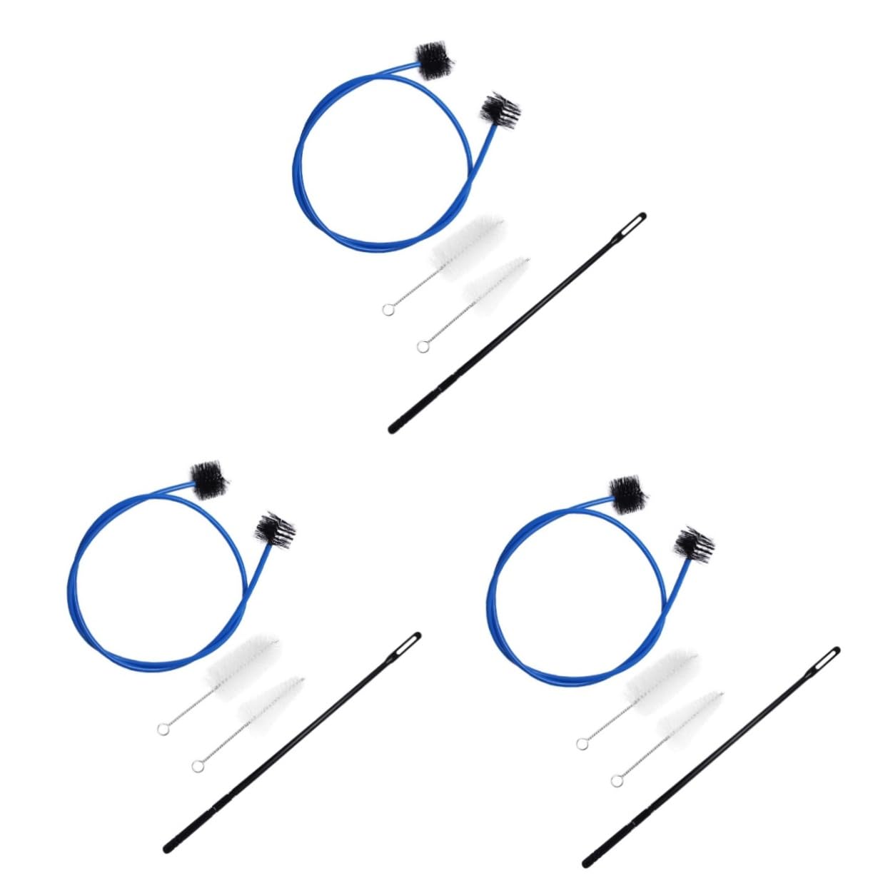 TOYANDONA 12piezas De Limpieza Para Set Cepillo Flexible Cepillo Para Boquilla y Varilla De Limpieza Accesorios Para De Instrumentos De Viento Para Trompetas y Cornetas