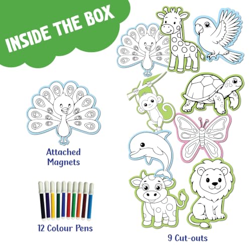 Image of SparkLPlay Coloring Kit. Art & Craft for Kids. 9 DIY Activities. Age 3+