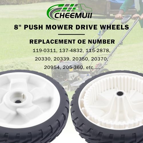 CheeMuii Lawn Mower Wheels - Replacement