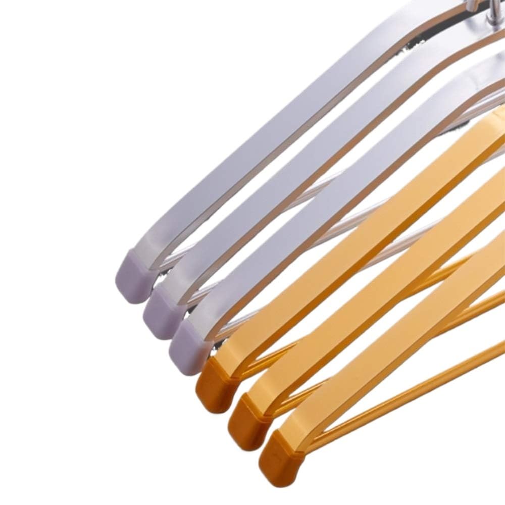 LYGXWJFC Grucce, Grucce in Legno, Grucce Antiscivolo Grucce in Metallo Grucce salvaspazio Grucce Pesanti, per Abiti Cappotti Camicie Maglioni (Oro)(Oro)