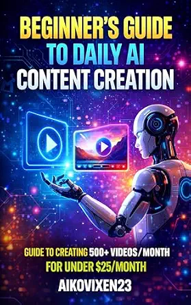 AI Content Creation for Beginners - : How to Create 500+ AI Videos for TikTok, Instagram, YouTube & X Using Simple Tools (Under $25/Month)