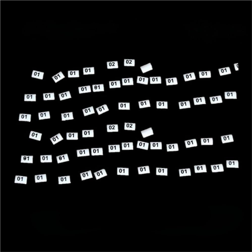 1000 Uds. Números de Tubos termorretráctiles 0-9, Marcador de Cable de PVC for identificación de identificación(4.0mm2)