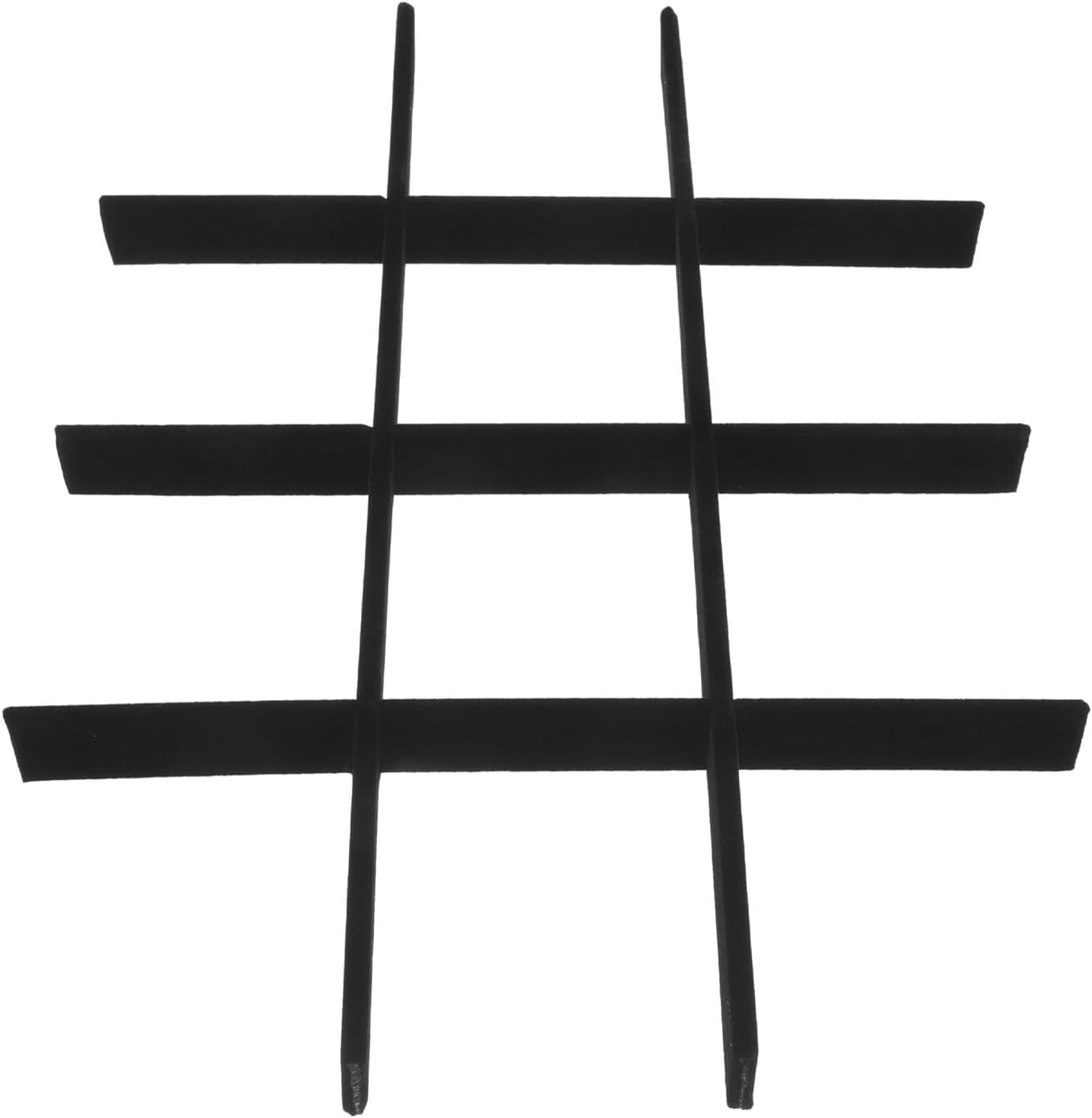 Adjustable Jewelry Tray Divider Inserts, 12-grid Black Flannel