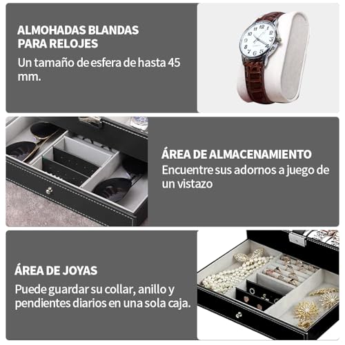 Reviews y listado de Estuche relojero relojes los más recomendados. 6 Imagen adicional