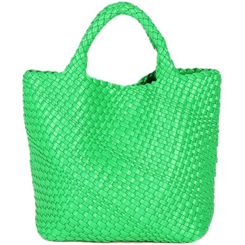 Sac fourre-tout de grande capacité tissé pour vos journées de plage et shopping