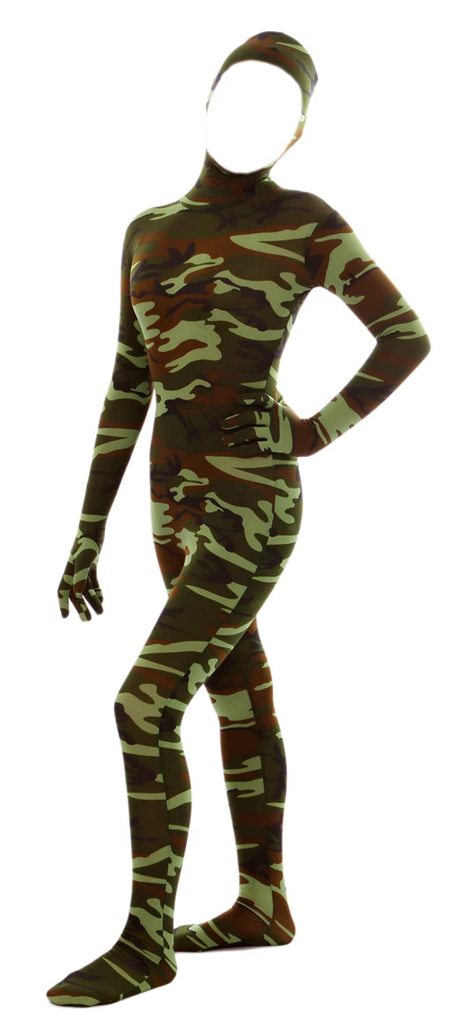 Aniler Men's and Women's Spandex Open Face Full Body Zentai Costume Bodysuit