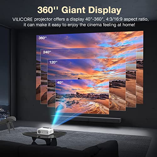 Projector, Native 1080P Projector 350Ansi 13500L 4K Support Outdoor Projector With 100" Screen, Video Movie Home Theater Projector, Keystone&Zoom Compatible With Hdmi,Usb,Av,Tv Stick,Phone,Ps5 #TOP2