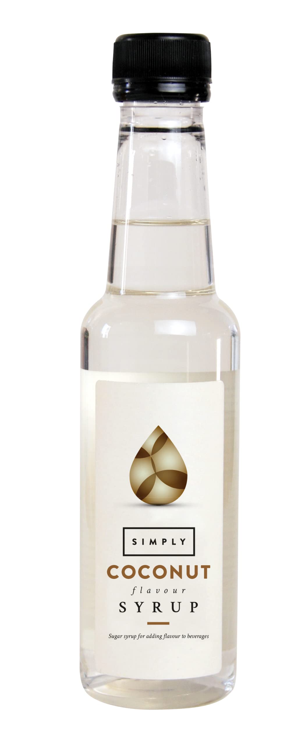 Simply Coconut Syrup, Vegan & Nut Free Flavoured Syrup for Coffee, Cocktails & Baking (250ml)